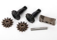 Gear set, differential (output gears (2)/ spider gears (2)/ spider gear shaft, carrier support) (TRX-6882X)