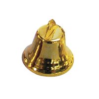 20x gouden kerstklokjes / metalen klokjes 16 mm   -