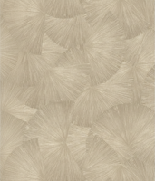 Behang bladeren chic tan abstracte waaier