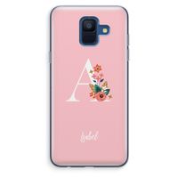 Pink Bouquet: Samsung Galaxy A6 (2018) Transparant Hoesje Pink Bouquet: Samsung Galaxy A6 (2018) Transparant Hoesje