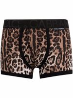 Dolce & Gabbana boxer à imprimé léopard - Tons neutres