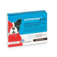 Anthelmex Forte Kauwtabletten voor honden 2 tabletten - thumbnail