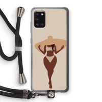 Let's get salty: Samsung Galaxy A31 Transparant Hoesje met koord