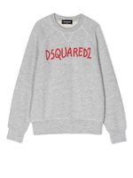 DSQUARED2 KIDS sweat à logo imprimé - Gris