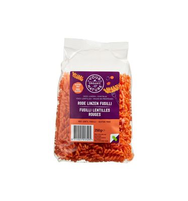 Rode linzen pasta glutenvrij bio