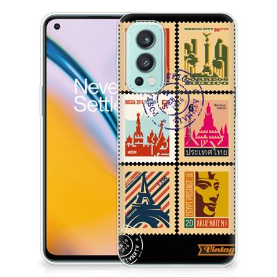 OnePlus Nord 2 5G | Silliconen Back Cover | Postzegels