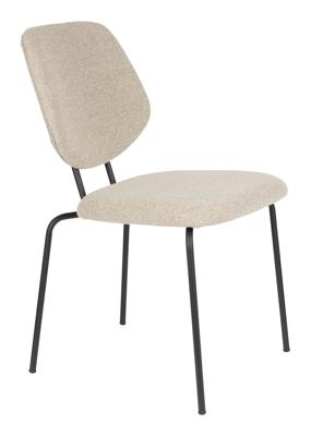 ZILT Eetkamerstoel 'Lora' Bouclé, kleur Beige