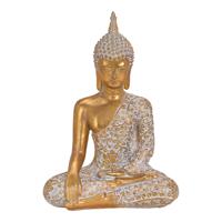 Buddha van Poly Goud (B/H/D) 22x32x14cm Buddha van Poly Goud (B/H/D) 22x32x14cm