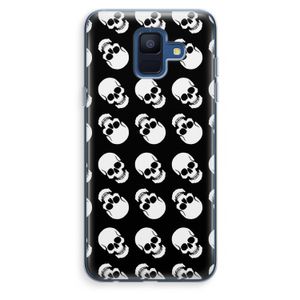 Musketon Skulls: Samsung Galaxy A6 (2018) Transparant Hoesje