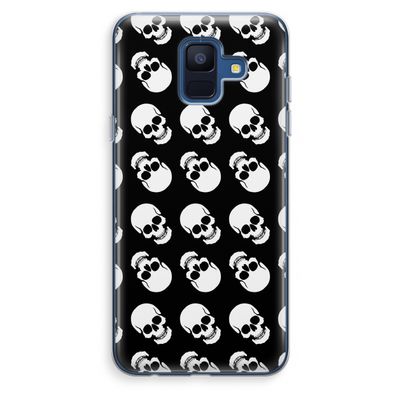Musketon Skulls: Samsung Galaxy A6 (2018) Transparant Hoesje