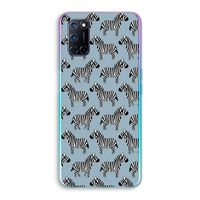 Zebra: Oppo A72 Transparant Hoesje