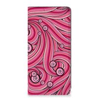 Samsung Galaxy A21s Bookcase Swirl Pink