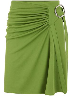 Rabanne jupe portefeuille à design drapé - Vert
