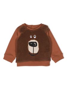 Stella McCartney Kids sweat à imprimé Polo Bear - Marron