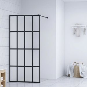 VidaXL Inloopdouchewand 100x195 cm mat gehard glas