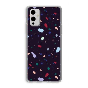 Dark Rounded Terrazzo: OnePlus 9 Transparant Hoesje