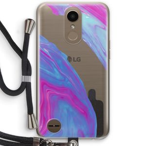 Zweverige regenboog: LG K10 (2017) Transparant Hoesje met koord