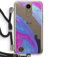 Zweverige regenboog: LG K10 (2017) Transparant Hoesje met koord