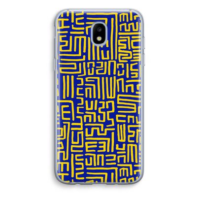 Majorelle Blue Print: Samsung Galaxy J5 (2017) Transparant Hoesje