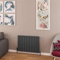 Eastbrook Withington radiator 85x60cm aluminium 889W antraciet - thumbnail