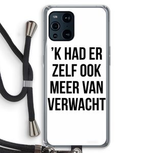 Meer verwacht: Oppo Find X3 Pro Transparant Hoesje met koord