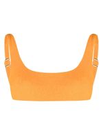 Form and Fold haut de bikini The Crop Mango Terry - Orange