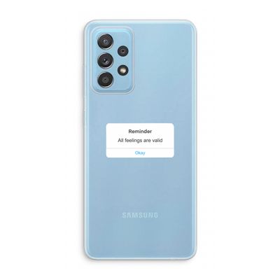 Reminder: Samsung Galaxy A73 Transparant Hoesje