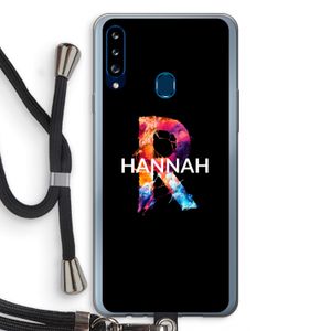 Abstract Spectrum: Samsung Galaxy A20s Transparant Hoesje met koord