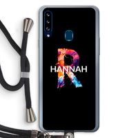 Abstract Spectrum: Samsung Galaxy A20s Transparant Hoesje met koord