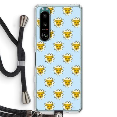 Leeuwenkoppen: Sony Xperia 5 III Transparant Hoesje met koord