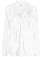 Comme Des Garçons chemise à appliqués - Blanc