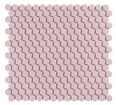 Mozaïek tegels Penny Rose Mat 31,5x29,1 - Rond Wand en vloer Geglazuurde porseleinen steengoed
