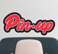 Muursticker retro tekst Pin-up - thumbnail