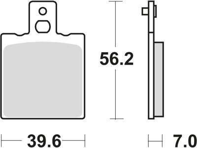 TRW Brake pad mcb 75 rq organic racing