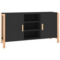 The Living Store Dressoir - Zwart - 107 x 38 x 60 cm - Duurzaam hout - thumbnail