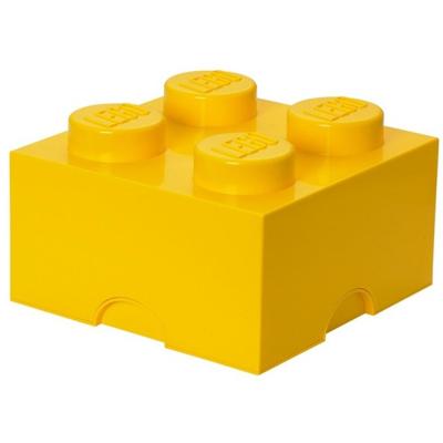 LEGO Brick 4 opbergbox - geel