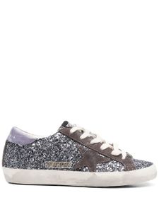 Golden Goose baskets Super-Star à paillettes - Argent