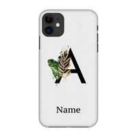 Charcoal Flora: Volledig geprint iPhone 11 Hoesje