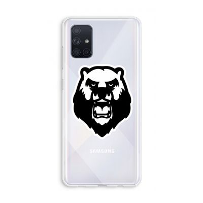 Angry Bear (white): Galaxy A71 Transparant Hoesje