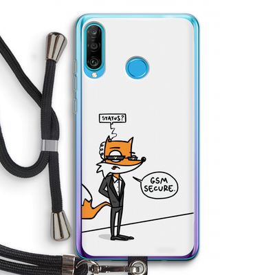 GSM secure: Huawei P30 Lite Transparant Hoesje met koord
