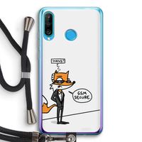 GSM secure: Huawei P30 Lite Transparant Hoesje met koord