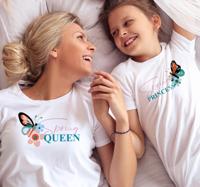 Lente en prinses Moeder en dochter T-shirts