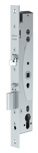 ABLOY EL462 Paniekdeurslot | enkelzijdig krukgestuurd | zelfvergrendelend | DM30mm | RC94mm | voorplaat RVS 24x300mm rechthoekig | 12/24V DC | DR