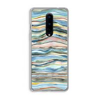 Watercolor Agate: OnePlus 8 Transparant Hoesje