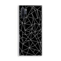 Geometrische lijnen wit: Samsung Galaxy Note 10 Plus Transparant Hoesje