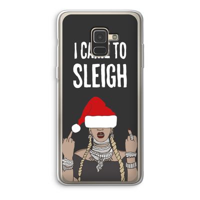 Came To Sleigh: Samsung Galaxy A8 (2018) Transparant Hoesje