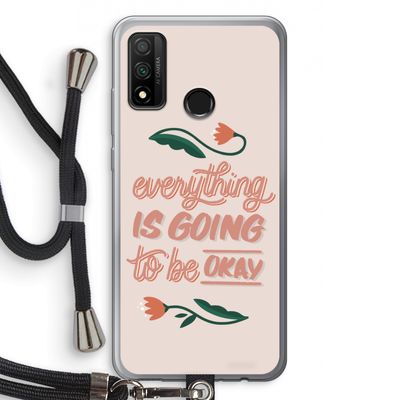 Optimistic flower girl: Huawei P Smart (2020) Transparant Hoesje met koord