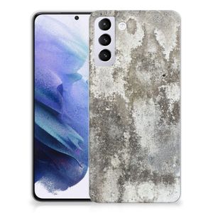 Samsung Galaxy S21 Plus TPU Siliconen Hoesje Beton Print