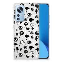 Silicone Back Case Xiaomi 12 | 12X Silver Punk - thumbnail