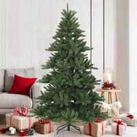 VidaXL Kunstmatige inklapbare kerstboom groen 180 cm pvc, staal